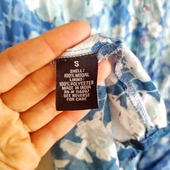 Tolani Collection Thalia Maxi boho button down floral Dress sz S - Picture 7 of 9